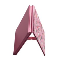 Palette de fards à paupières vides en papier couché, motif de Noël rose fantaisie, avec feuille d'or, vente en gros, collection 2026, offre spéciale