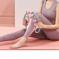 Rouleau en mousse à 9 roues pour Fitness Gym Yoga Sports Muscle Relaxer Massage du corps pour les bras, les jambes et le cou