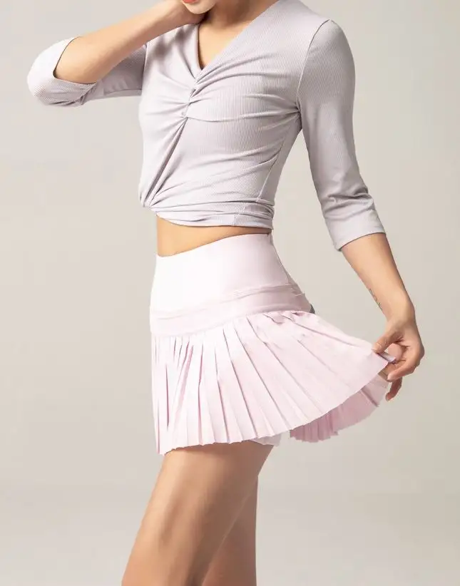 Custom אימון חצאיות סקסי ספורט יוגה גולף קצר חצאית שני חלקים חליפת חדר כושר ללבוש טניס חצאית