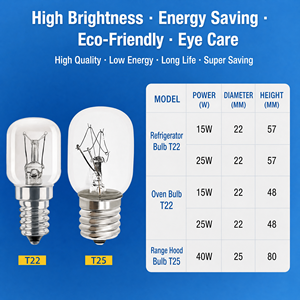 <span class=keywords><strong>Ampoule</strong></span> incandescente en verre E14/E27 15W/25W/<span class=keywords><strong>40W</strong></span> pour four, réfrigérateur et <span class=keywords><strong>hotte</strong></span>, 220-240V 2000 heures - Product Image 4