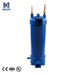 Échangeur <span class=keywords><strong>de</strong></span> chaleur <span class=keywords><strong>en</strong></span> tube <span class=keywords><strong>de</strong></span> titane <span class=keywords><strong>de</strong></span> qualité industrielle HANXIN, à longue durée <span class=keywords><strong>de</strong></span> vie et haute efficacité pour les systèmes <span class=keywords><strong>de</strong></span> réfrigération à pompe à chaleur - Product Image 1