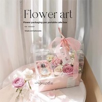 Boîte Cadeau Complète en PVC Transparent Yixing pour Gâteaux et Fleurs, Imperméable et Laminée, pour Emballage Artisanat et Fruits