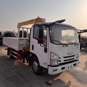 Grúa Móvil ISUZU KV100 4x2 con Transmisión Manual, Camión Grúa de <span class=keywords><strong>3.2</strong></span> Toneladas con Combustible Diésel, Pluma Telescópica Plegable, Nueva Grúa Montada en Camión - Product Image 3