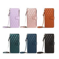 Casing Pelindung Model Flip Dompet Anti Guncangan Kulit Imitasi Buatan Tangan Baru untuk 16 & untuk S26/S25