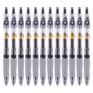 Bolígrafo de punta redonda GP1008 con pulsador, 0.5 mm, tamaño estándar, para oficina y escuela, carcasa de plástico, tinta azul, negra y roja - Product Image 3