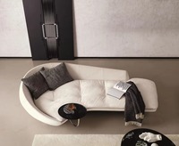 Canapé d'angle incurvé de luxe léger, une place, pour petit appartement, salon, en tissu tendance, éponge, hôtel, magasin de vêtements
