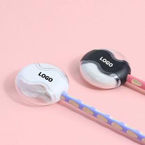 Taille-crayon rond à un trou avec capuchon gomme intégré - Fourniture scolaire mignonne pour enfants, cadeau promotionnel pour la classe - Product Image 1