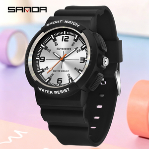 Reloj de Cuarzo SANDA 3284 con Esfera Grande para Estudiantes, Reloj de Pulsera Deportivo Casual Resistente al Agua para Exámenes - Product Image 2