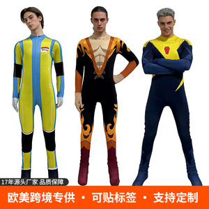Costume de cosplay en vinyle Fireball Poches Water Live Bodysuit pour jeu d'role anime, taille adulte unisexe - Product Image 4