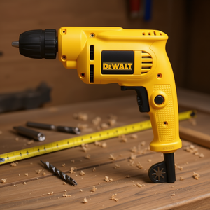 Perceuse électrique DeWalt avec mandrin de 1/4 pouce, pour percer le bois, le métal et le plastique - Product Image 3