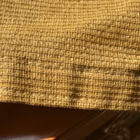 Voile d'ombrage en maille tissée beige robuste avec anneaux en D et bords renforcés triple couture pour patio et jardin