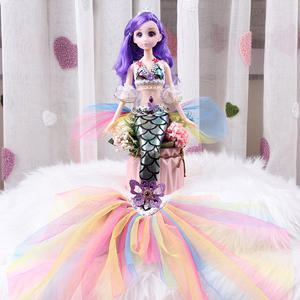 Poupée gothique princesse sirène, ensemble <span class=keywords><strong>de</strong></span> poupées en vinyle à écailles <span class=keywords><strong>de</strong></span> poisson amovibles et changeantes - Product Image 6