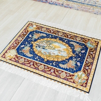 91x122cm Affichage Tapis Chinois Prix Cachemire Boucle Fabricant Ouzbékistan Tapis De Soie Tapisserie À La Main