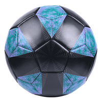 Ballon de football Aiju personnalisé en cuir PVC, cousu à la machine, taille officielle 5, sports d'équipe, sport de plein air, entraînement