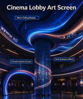 Module LED flexible à pas fin pour intérieur P1.8 P2.0 P2.5, panneau d'affichage RGB SMD pour hall de cinéma