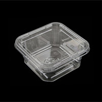 Boîte à salade de fruits à emporter plateau transparent avec couvercle emballage bol de fruits emballage conteneur