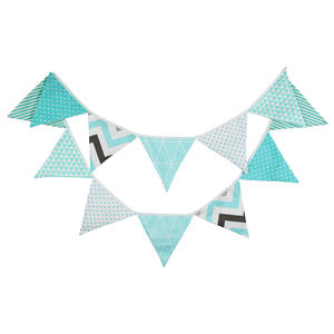 3.2M Vintage Floral Tissu Bunting 12 Fanions Drapeaux De Fête De Mariage Décor Bannière Maison Baby Shower Carnaval <span class=keywords><strong>Guirlande</strong></span> - Product Image 5