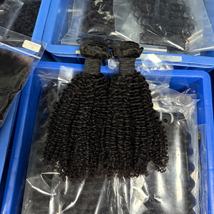 Paquetes de Cabello Humano Afro Rizado 100% Natural, Extensiones de Cabello Liso y Ondulado para Mujeres Negras - Product Image 5