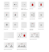 Fournisseur d'usine Interrupteur mural pour sonnette 1 bouton, standard 86mm, en plastique blanc
