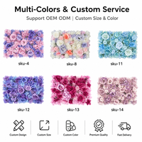 Panneau de fleurs artificielles multicolores en gros pour la décoration de fonds de mariage, de centres commerciaux, de vitrines et d'événements/fêtes