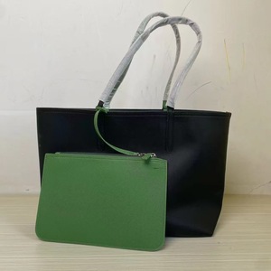 Nuova Borsa a Spalla Grande da Donna in Stile Francese con Ricamo a Coccodrillo, Chiusura a Zip, Design Semplice e Alla Moda, Bicolore e Reversibile - Product Image 2