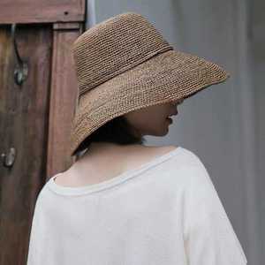 2023 gros luxe à la mode concepteur à bord court Cloche paille seau raphia chapeau pour femmes dames plage pare-soleil <span class=keywords><strong>bali</strong></span> Boho - Product Image 3