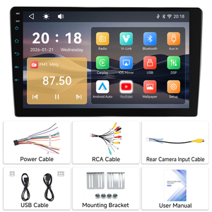 วิทยุติดรถยนต์ Podofo 2 Din 9 นิ้ว รองรับ Wireless <span class=keywords><strong>CarPlay</strong></span>/Android Auto หน้าจอสัมผัส IPS เครื่องเล่นสเตอริโอในรถยนต์ บลูทูธ เครื่องเล่น MP5 บริการ OEM/ODM/โรงงาน - Product Image 6