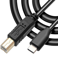 Kabel Data Printer USB B Male Tipe C Kustom