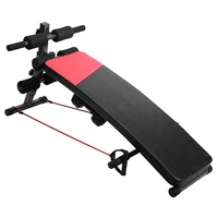 Banc de fitness réglable et pliable en métal pour exercices abdominaux, haltères et sit-ups