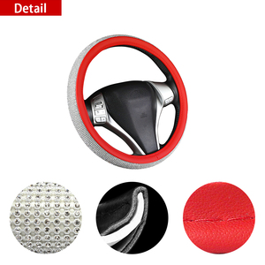Gran oferta, diamantes <span class=keywords><strong>de</strong></span> imitación <span class=keywords><strong>de</strong></span> cristal artesanales, ajuste Universal, cubierta <span class=keywords><strong>para</strong></span> <span class=keywords><strong>volante</strong></span> <span class=keywords><strong>de</strong></span> coche <span class=keywords><strong>de</strong></span> 38 CM <span class=keywords><strong>para</strong></span> mujeres y niñas - Product Image 3