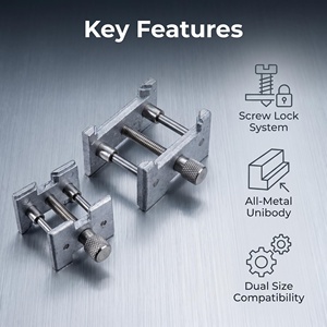 Metal <strong>Watch</strong> Movement Holder, <strong>Watch</strong> Movement Clamp, 2 in 1 <strong>Reversible</strong> <strong>Watch</strong> Wristwatch Case Vice Clamp Repair Tool - Product Image 2