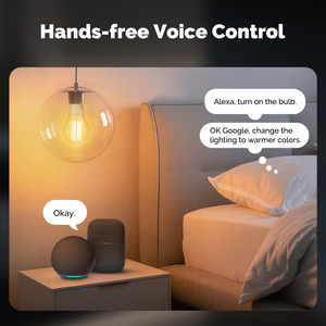Ampoule LED intelligente à filament MOES TUYA ZIGBEE, lampe E27, éclairage à intensité variable, 2700K-6500K, 806Lm, 7W, commande vocale Alexa Google Home - Product Image 5