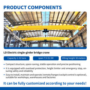 Grúa Puente Monoviga Personalizable de 1 a 10 Toneladas para Taller Químico - Product Image 4