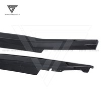 Jupes latérales en fibre de carbone de style A pour Chevrolet Corvette Z06 2013-2019