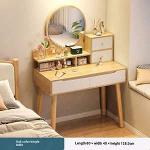 Nouvelle coiffeuse de style chinois, luxe léger, minimaliste et compacte, avec rangement et fonction d'étude intégrées - Product Image 4