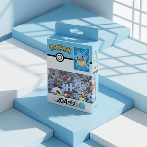 Puzzle pokemon 204 pièces Squirtle 250x250mm, carton coréen, dessin animé pour enfants, cadeau éducatif, jouet pour enfants - Product Image 1