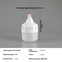Ampoule LED d'urgence portable E27 B22 rechargeable par USB, ampoule LED d'urgence 20W 40W 80W 100W 150W, éclairage LED d'urgence domestique