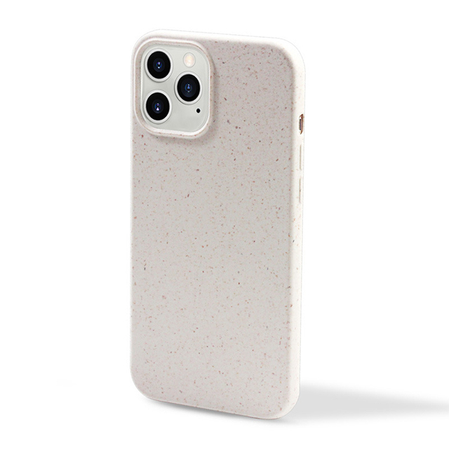 Custom Plain Colored Certified Biodegradable Wheat Straw Shockproof Waterproof Cell Phone Case for 11/12/13 Pro for