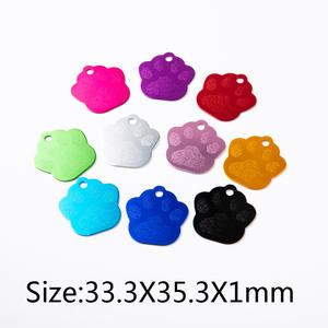 شعار كلب ألومنيوم منحوت حسب الطلب على شكل باو علامة 35 مع طباعة على شكل باو ، لوحة هوية معدنية فارغة تحمل اسم حيوان أليف مع نقش - Product Image 4