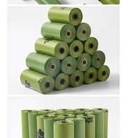 Sacs à déjections canines Pet Joy personnalisés, écologiques, biodégradables, en amidon PSM, réutilisables, parfumés aux fruits, simples, compostables, pour l'élimination des déchets d'animaux