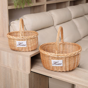 Set da picnic in <span class=keywords><strong>vimini</strong></span> di salice economico <span class=keywords><strong>cesto</strong></span> di <span class=keywords><strong>fiori</strong></span>/frutta cestini shopper di colore naturale - Product Image 6