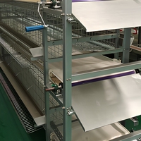 Système manuel de retrait du fumier pour cage à poulets en fil galvanisé, type H, à manivelle, durable