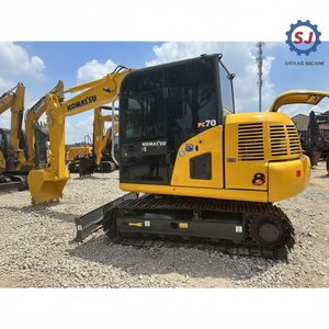 Excavadora Komatsu PC70 Usada, Calidad Premium con 85% de Piezas Originales y Pocas Horas de Trabajo, en Venta para Renovación Municipal - Product Image 2