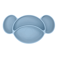 Ensemble de vaisselle en silicone pour bébé. Assiette à dîner imperméable pour bébé. Vaisselle en silicone de qualité alimentaire. Vaisselle bébé.