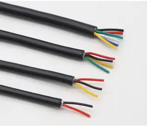 Cable de alimentación de cobre de 18 16 AWG Cable multinúcleo Flexible SJT SVT 2 3 4 Core Cable eléctrico impermeable para uso subterráneo