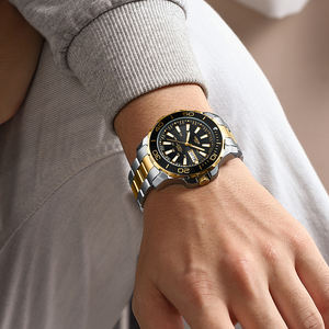 Reloj Automático Deportivo de Negocios para Hombre 2595, Aleación de Acero Inoxidable, Correa de 20 mm, Cristal, Manecillas Luminosas, Estilo Antiguo, Cronógrafo - Product Image 6