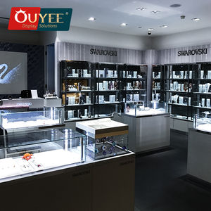 Soporte de exhibición de cristal personalizado para muebles de tienda de joyería, escaparate de lujo, accesorios de joyería - Product Image 2