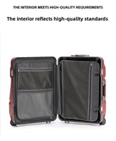 Valise à roulettes pivotantes pour ordinateur portable de 29 pouces, grande capacité, unisexe, ultra-légère, avec serrure à combinaison TSA, résistante aux chocs, pour étudiants