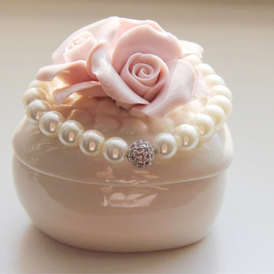OEM Fashion Vintage <strong>Jewelry</strong> Storage Decor Fashion <strong>Rose</strong> Series <strong>Ceramic</strong> Fashion Porcelain Flowers <strong>Jewelry</strong> <strong>Box</strong> - Product Image 2