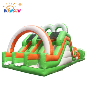 Parcours d'obstacles gonflable commercial WINSUN de qualité supérieure, 5 000 m², <span class=keywords><strong>triple</strong></span> piste, château gonflable pour enfants - Product Image 3